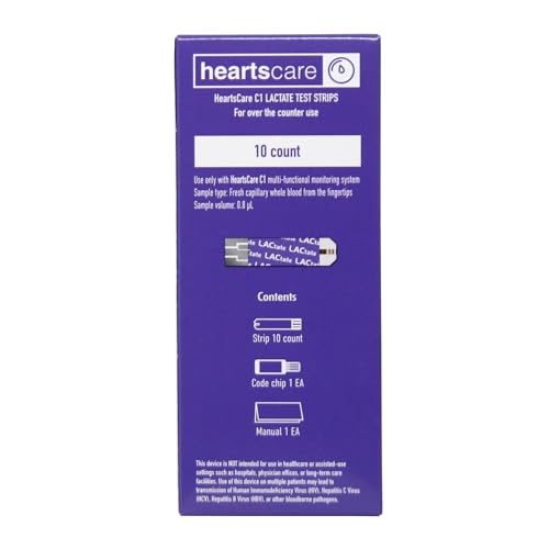 HeartsCare Lactate Strips 10 Count